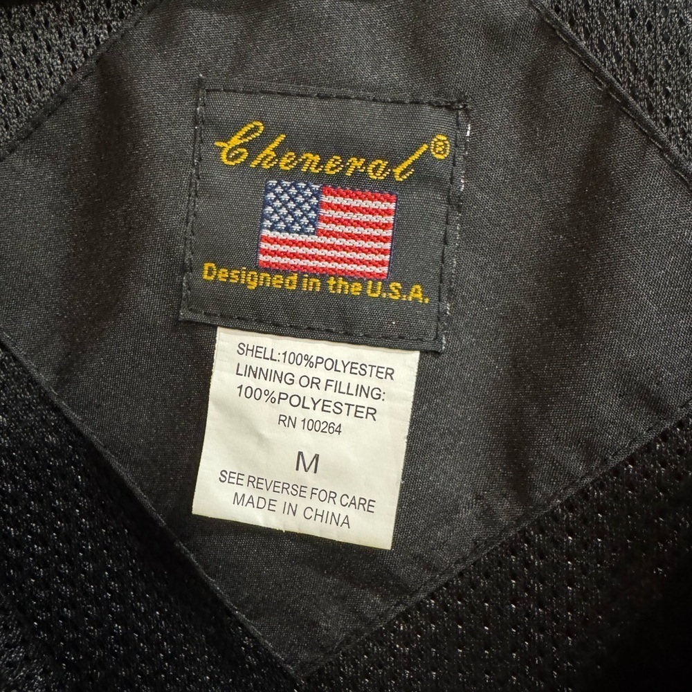Cheneral Seattle Embroidered -black Zip Up Jacket |medium -Removable Hood USA - Picture 4 of 12